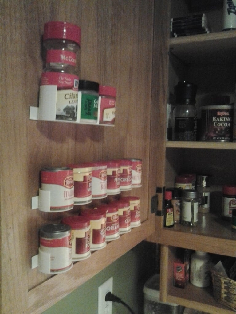 Spice Rack for Extra Kitchen Cabinet Space
