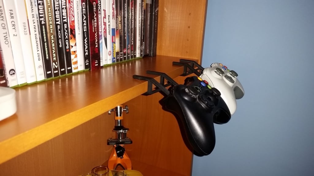 Xbox360/Xbox One/Steam Controller Holder for BILLY Bookshelf and JERKER Desk