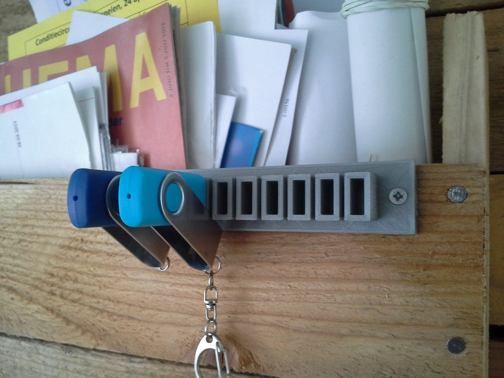 Simple USB cable holders - 9 pcs.