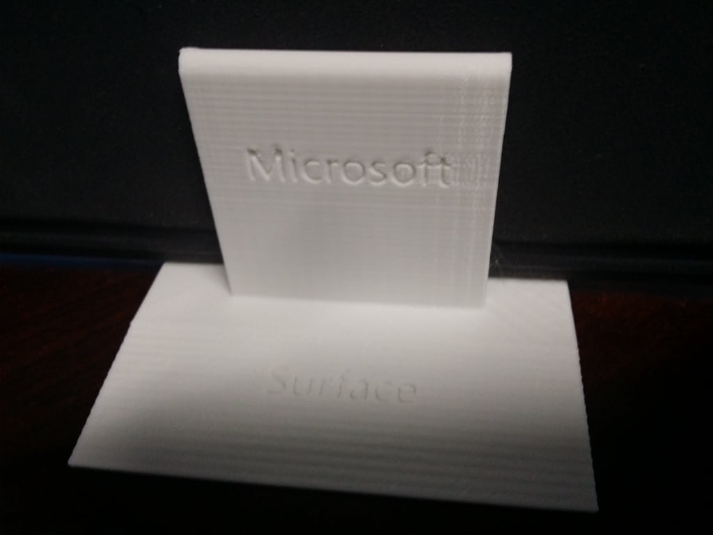 Surface Pro 1 Stand with engraved Microsoft logos