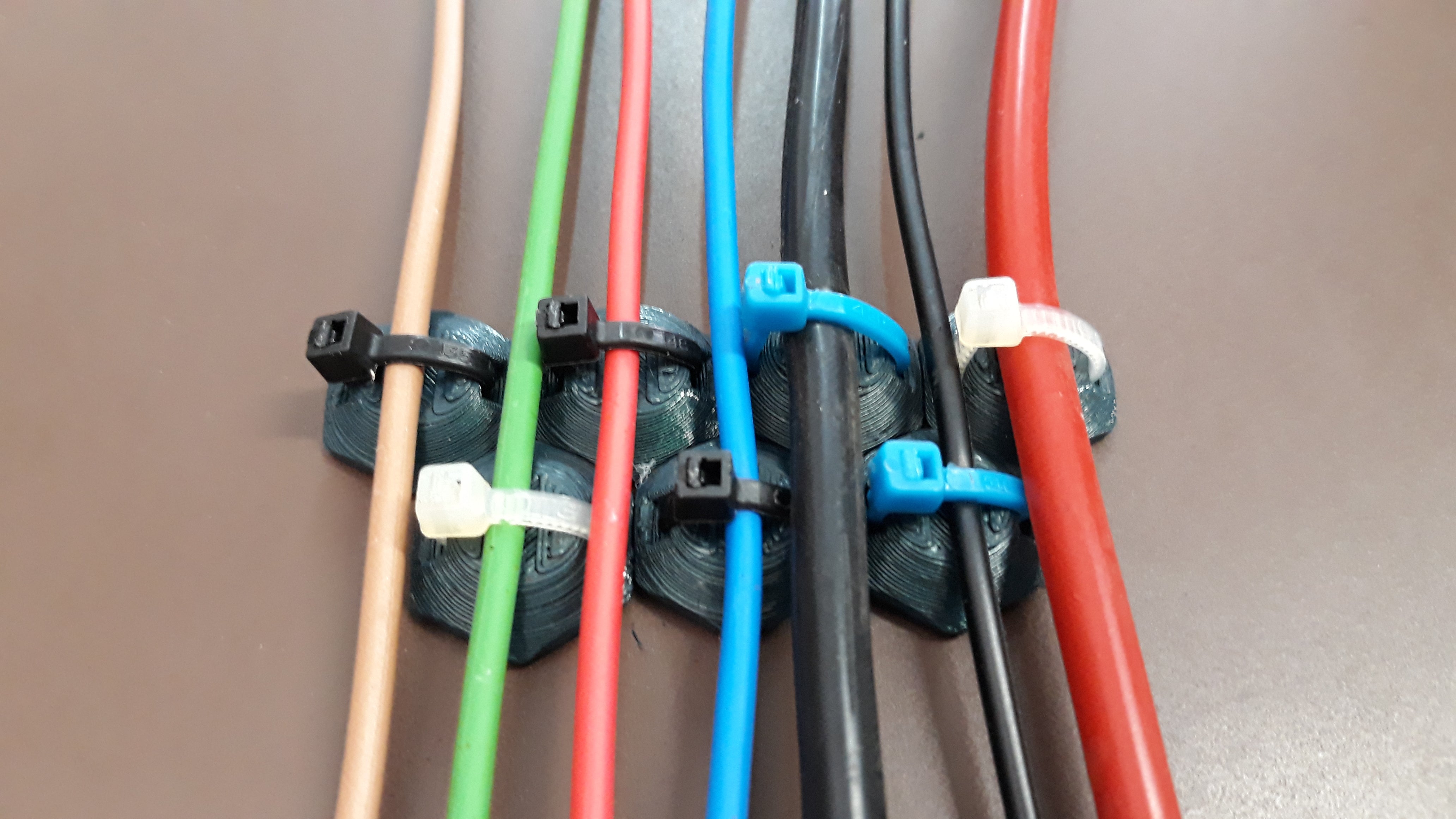 Hexagonal Cable Clips for Wire and Pipe Management