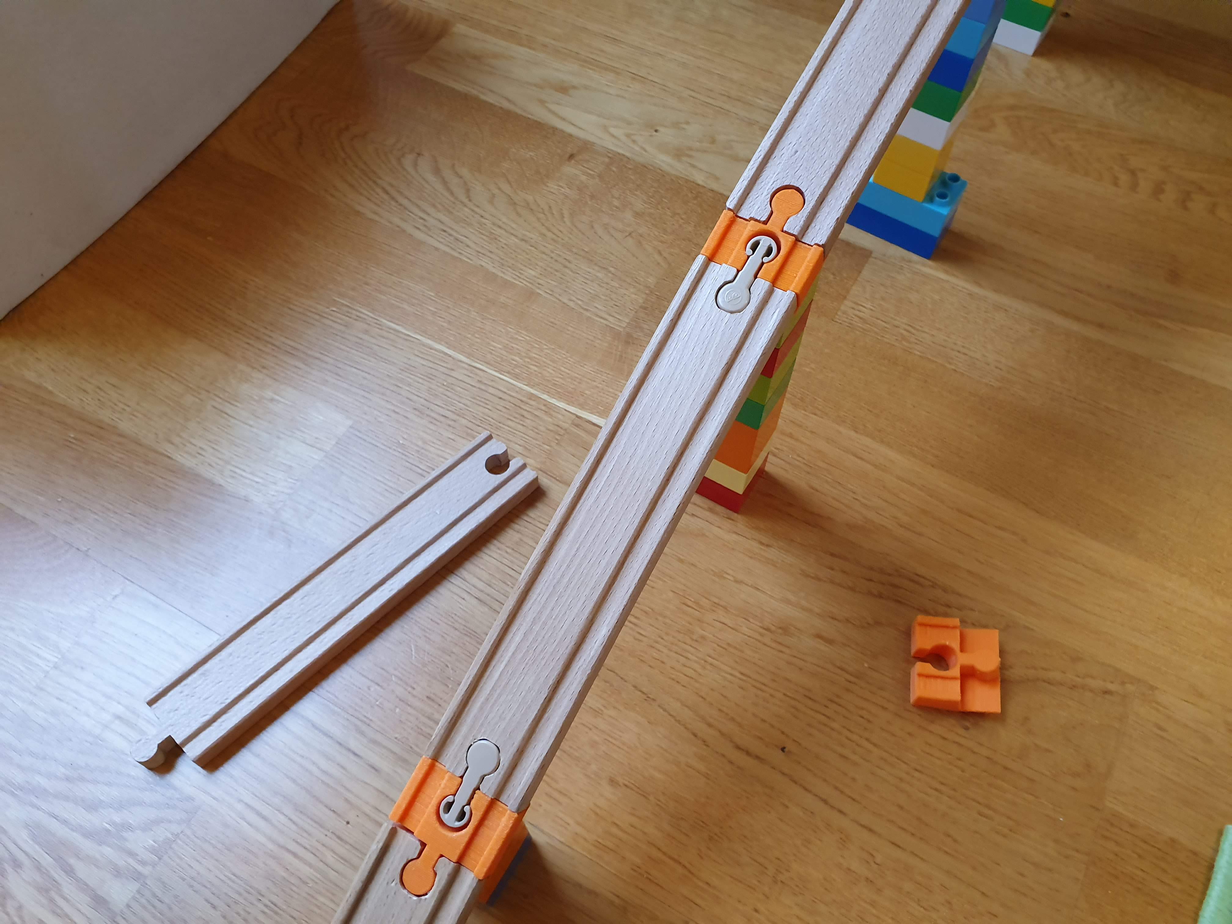 Wooden adapters for Duplo (Brio, IKEA...)