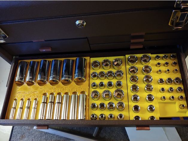 Modular Toolbox Socket Organiser