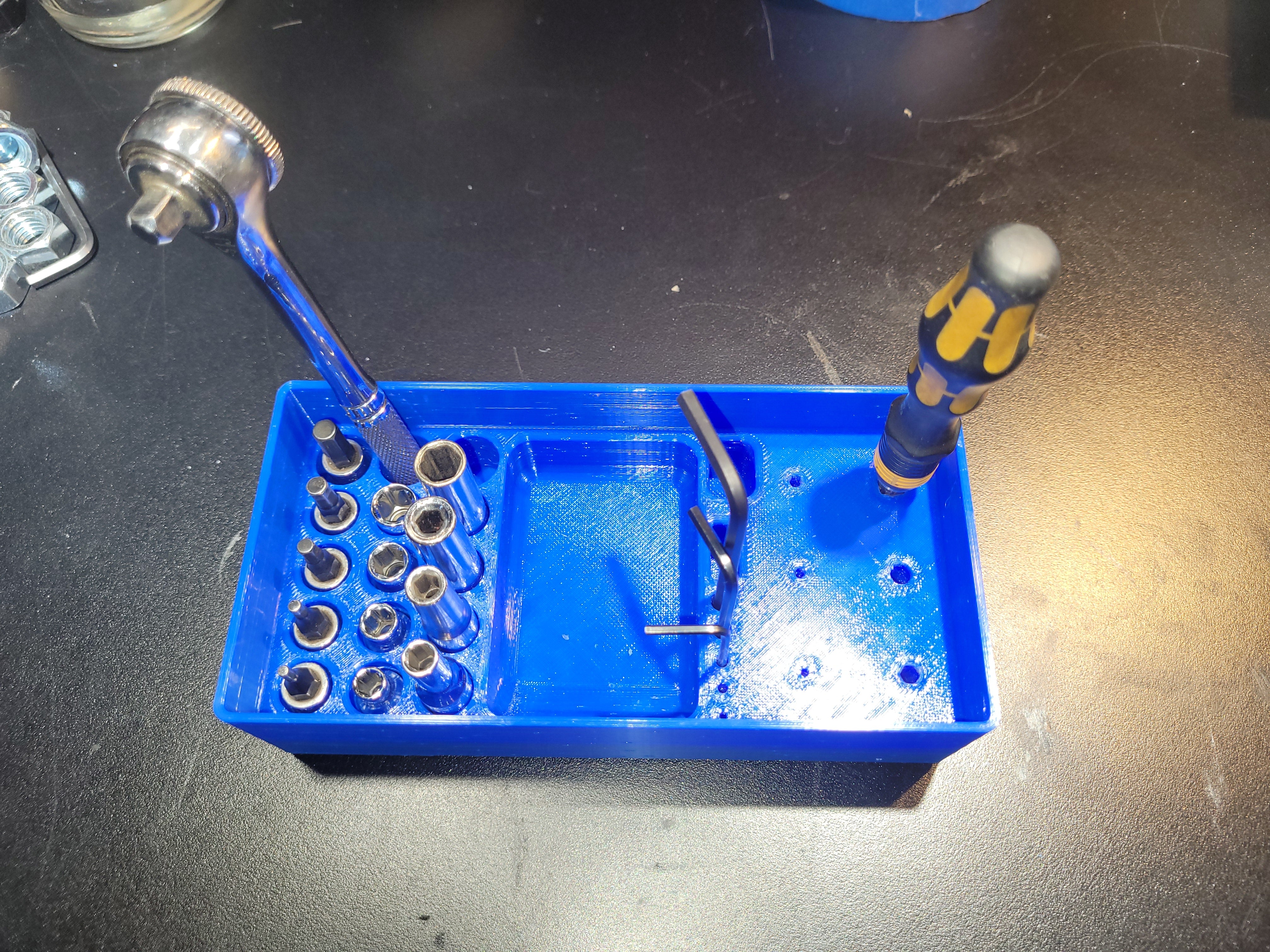 Gridfinity Tool Tray for the Hobby Workshop, 2x4 Base