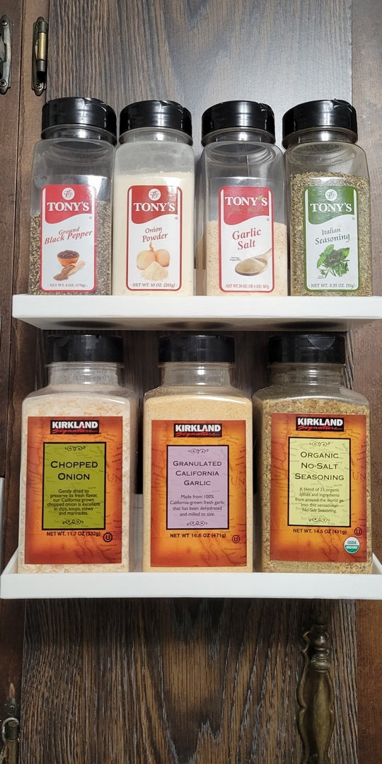 Spice shelf for Kirkland spices
