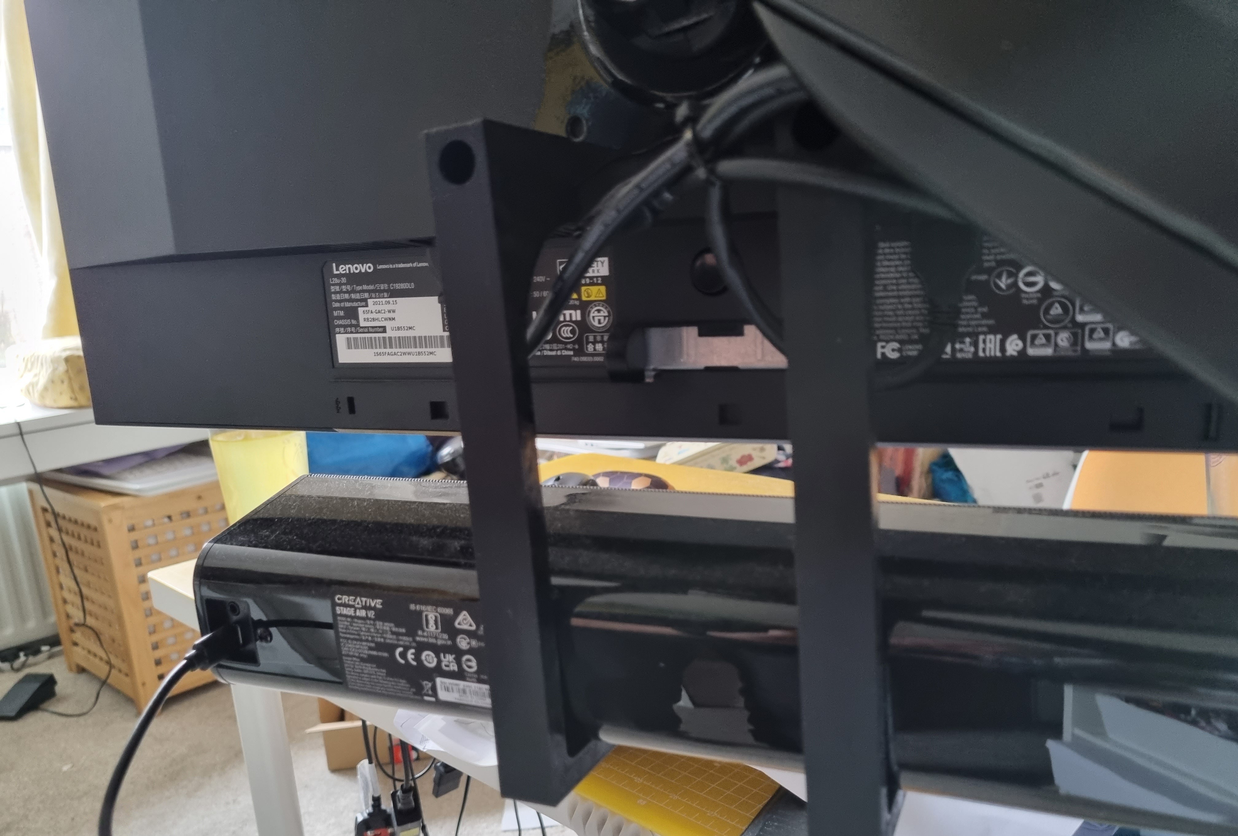 VESA Mounted Shelf for Soundbar and Speakers