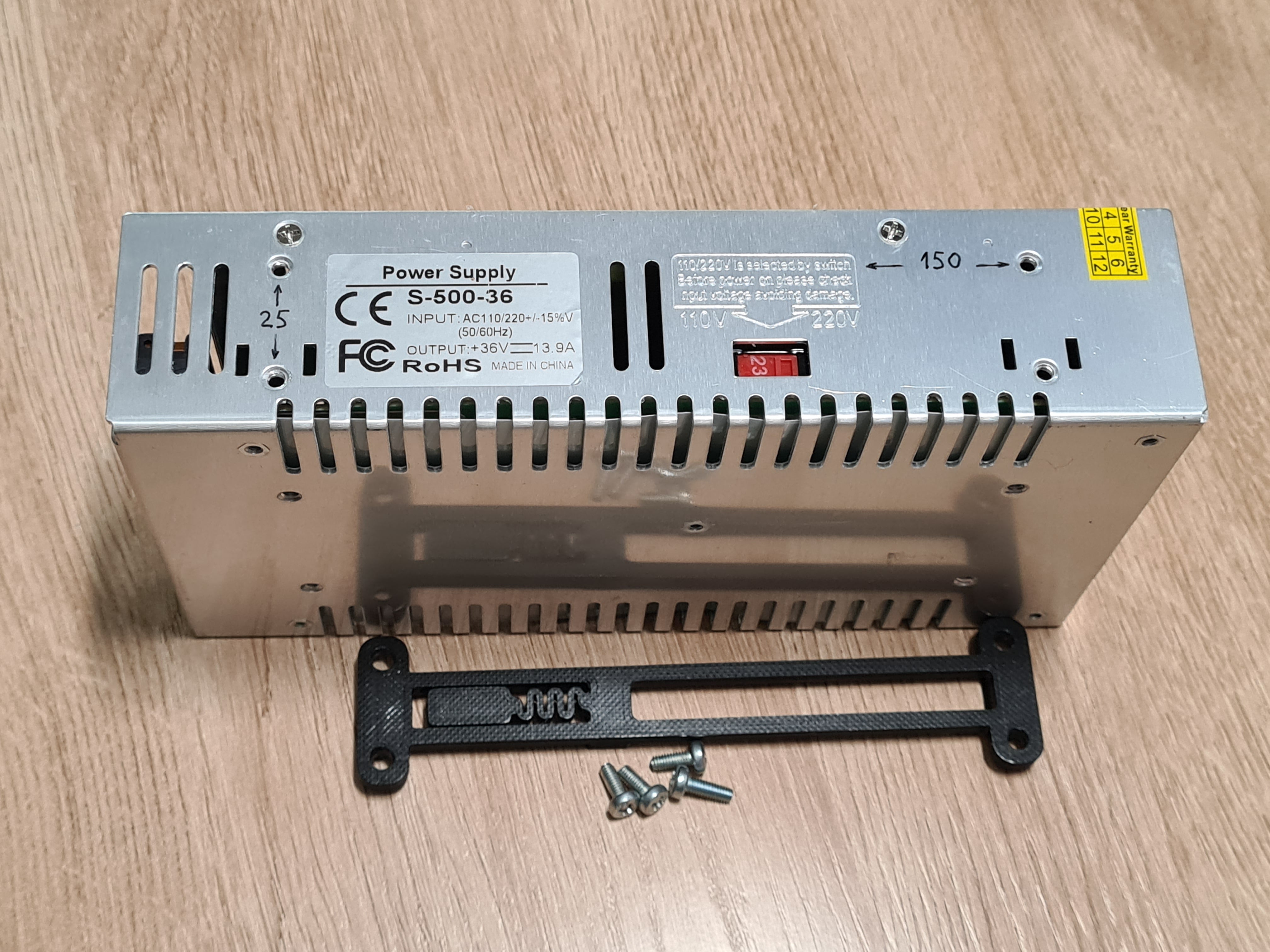 PSU Power Supply DIN Rail Bracket