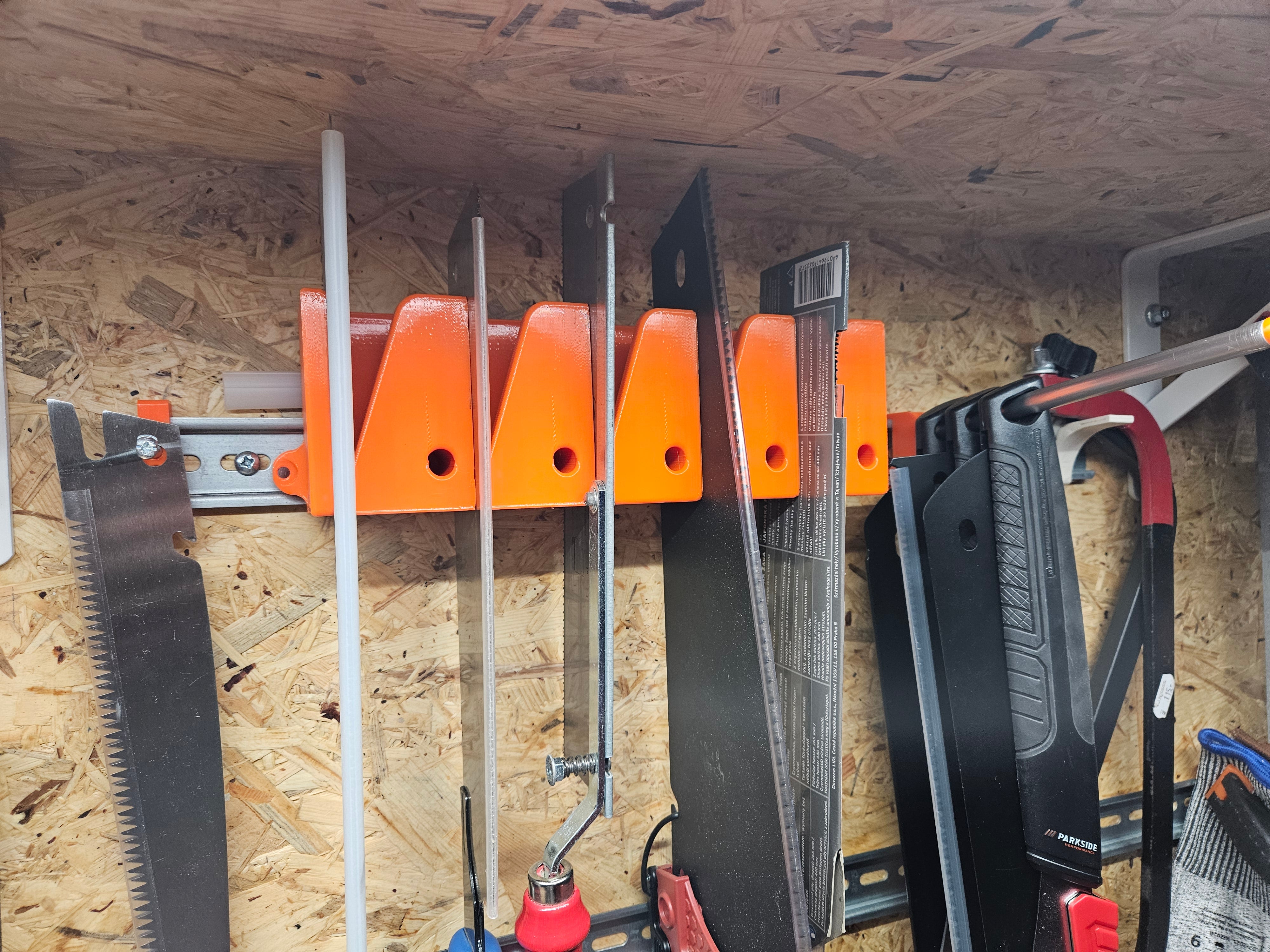 DIN Rail Saw Holder for Workshop
