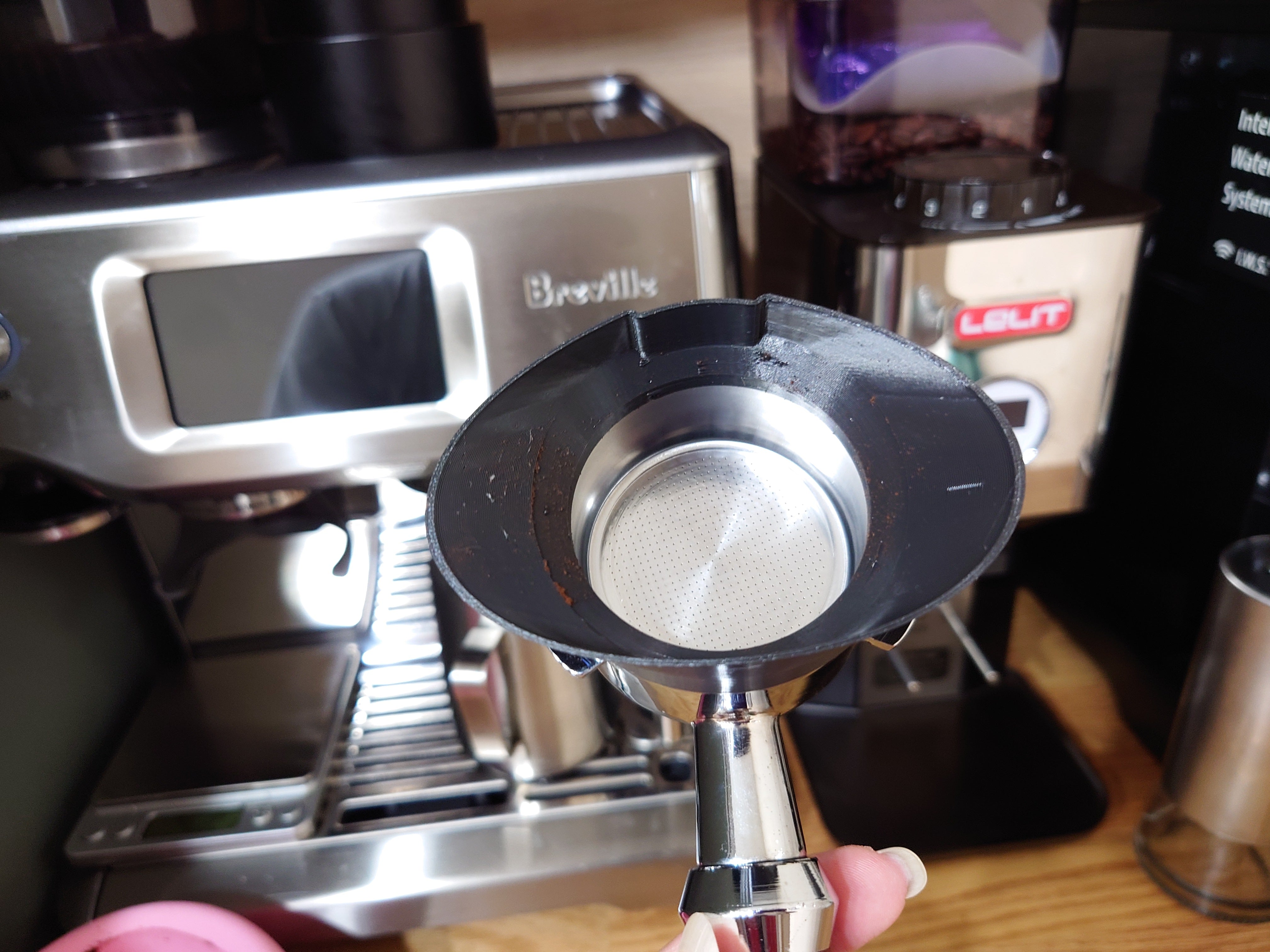 54mm dosing funnel for Lelit PL72 & Breville portafilter