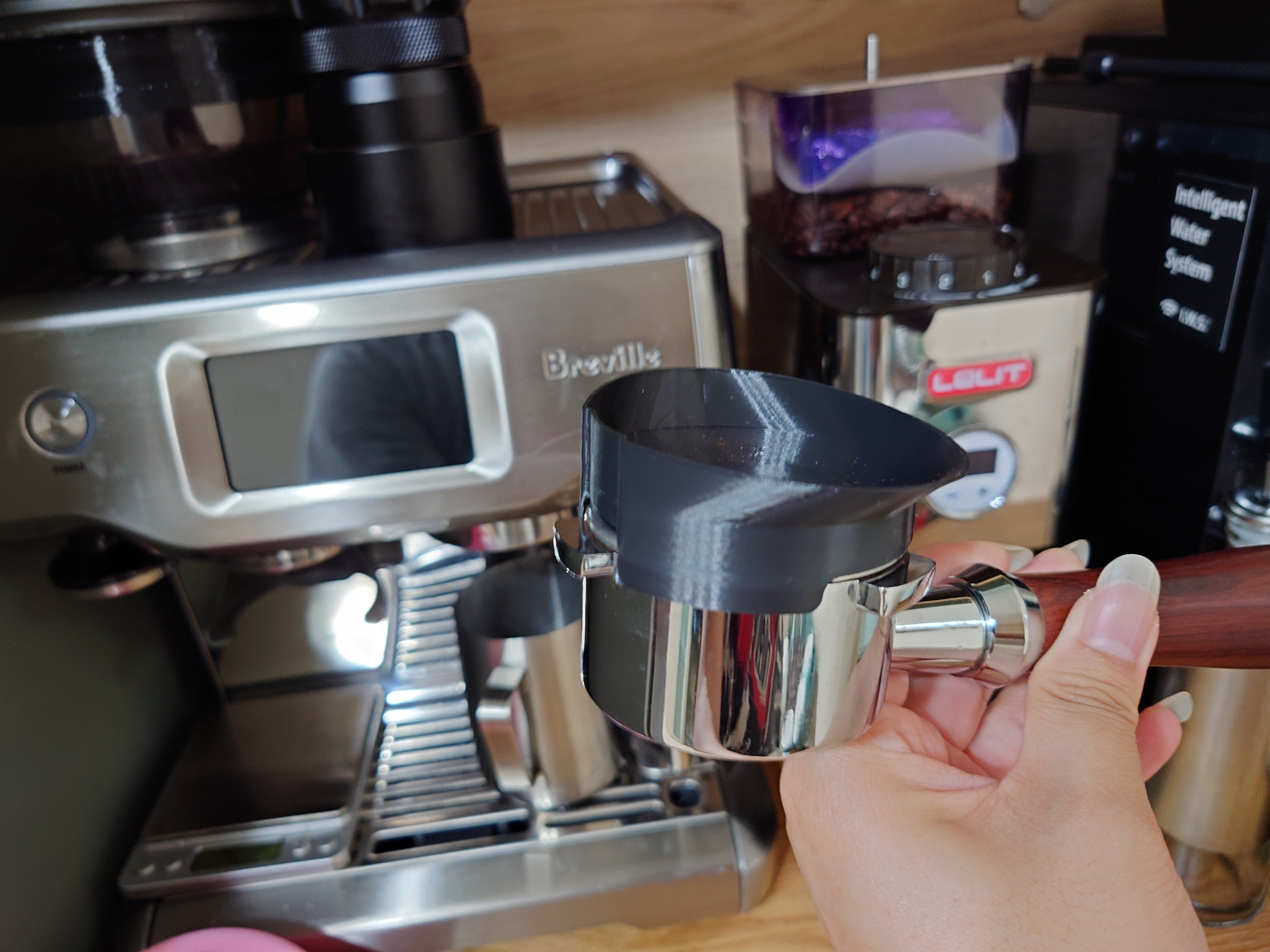 54mm dosing funnel for Lelit PL72 & Breville portafilter