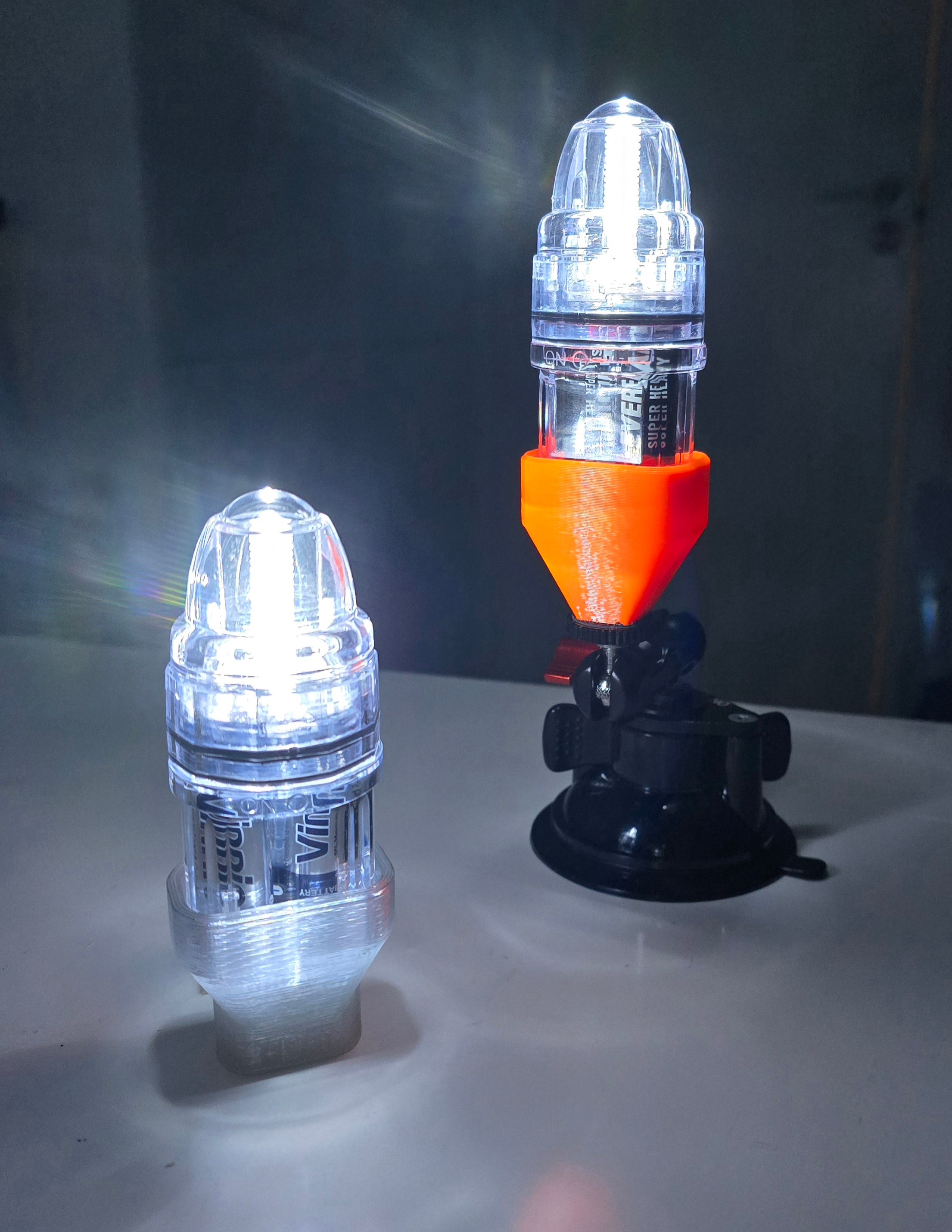 GoPro mount for marine navigation light (CAD model)