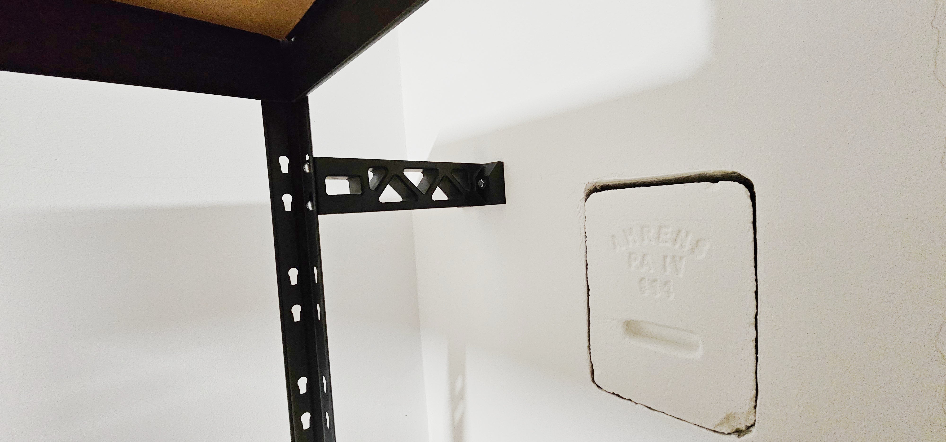 Robust Wall Mount for 3D Printer Shelf - 25 cm