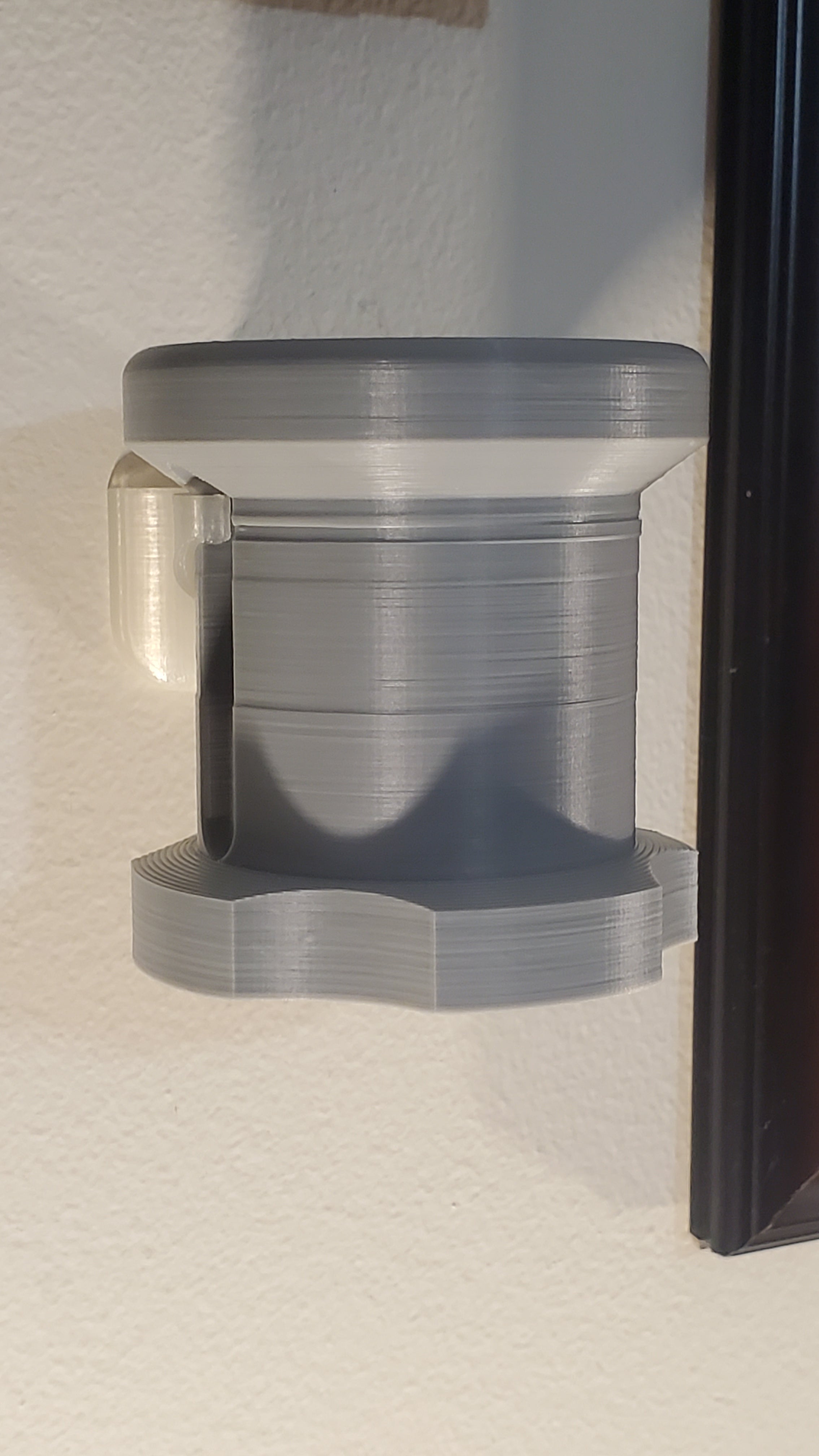 Gigantic LEGO Technic Standard Bushing with Wall Mount (10x Scale)