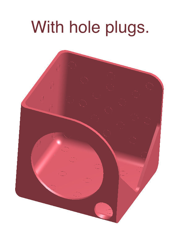 Small speaker bracket with flexible 4-sided mounting
