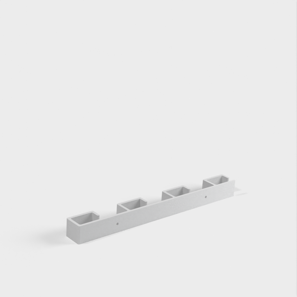 Wall holder for 4 caps for IKEA Cabinet