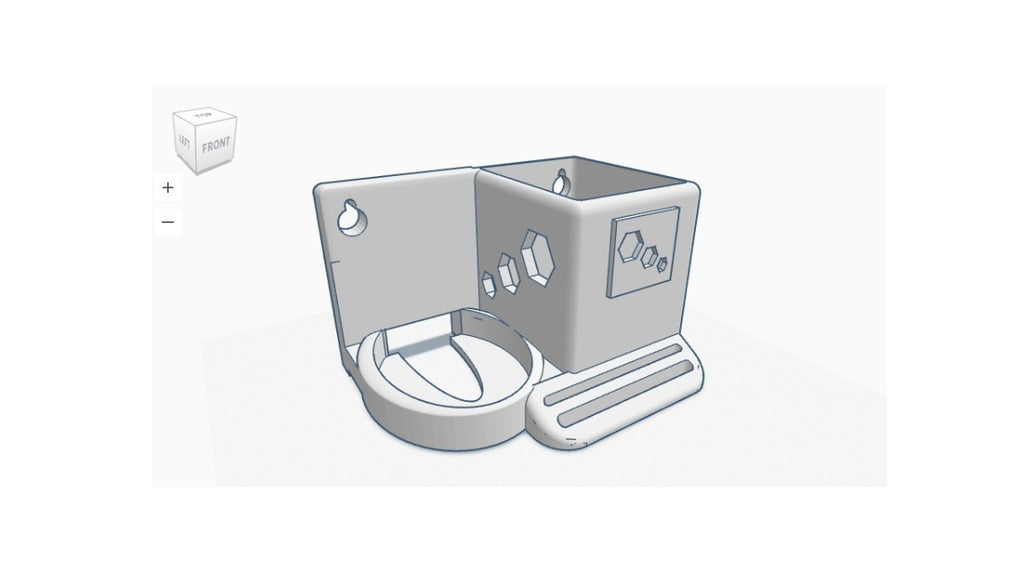 Suspended Oral-B electric toothbrush charger holder