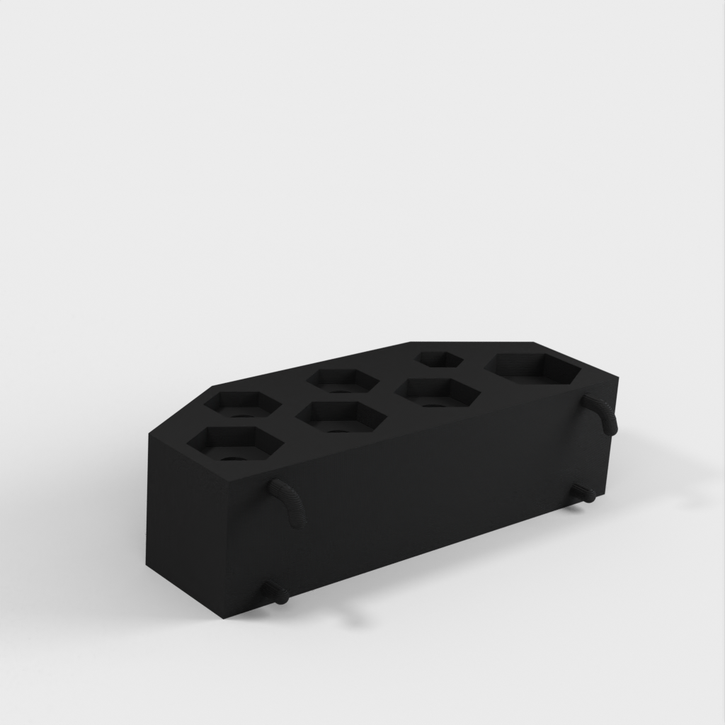 Holder for Wera Kraftform Comfort VDE screwdriver for IKEA Skadis perforated plate