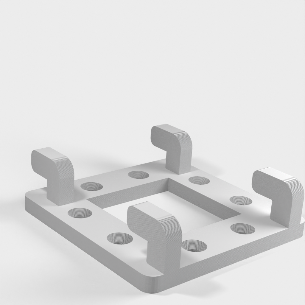 Vesa mounting bracket for IKEA Skadis Grid panel