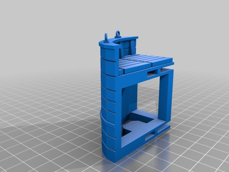 28mm miniature Boat Tile PART 2: Raised Decks