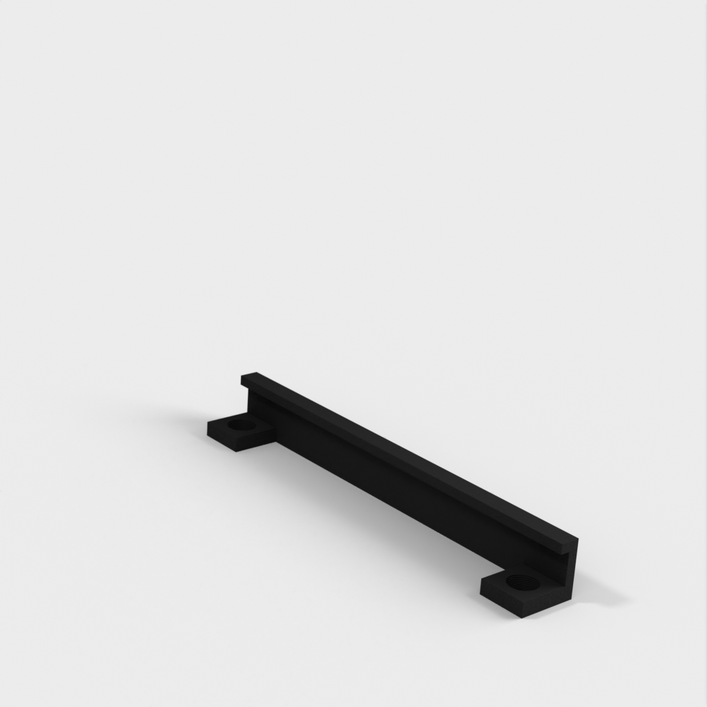 Under-desk mounting rail for Ikea Variera container