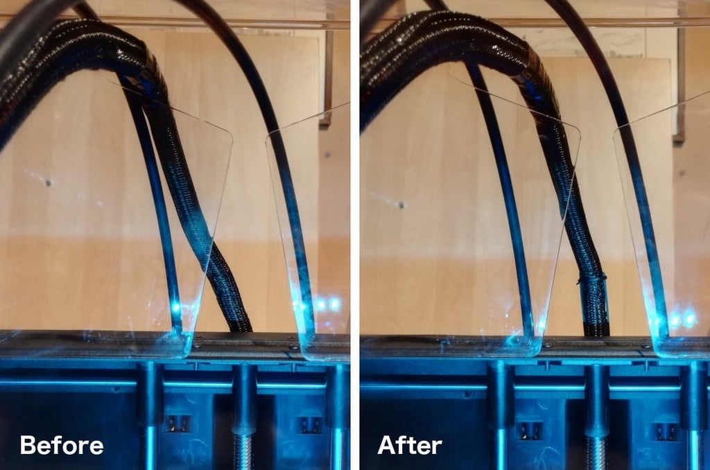 Support for the umbilical wire for FlashForge Creator Pro