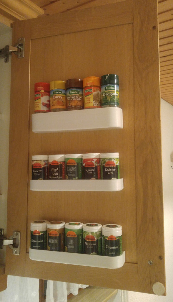 Spice rack for 5 spice jars