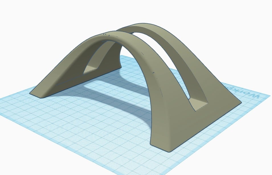 Elegant Curved Laptop Stand REMIX - For MacBook Pro and other Laptops (175x120mm)