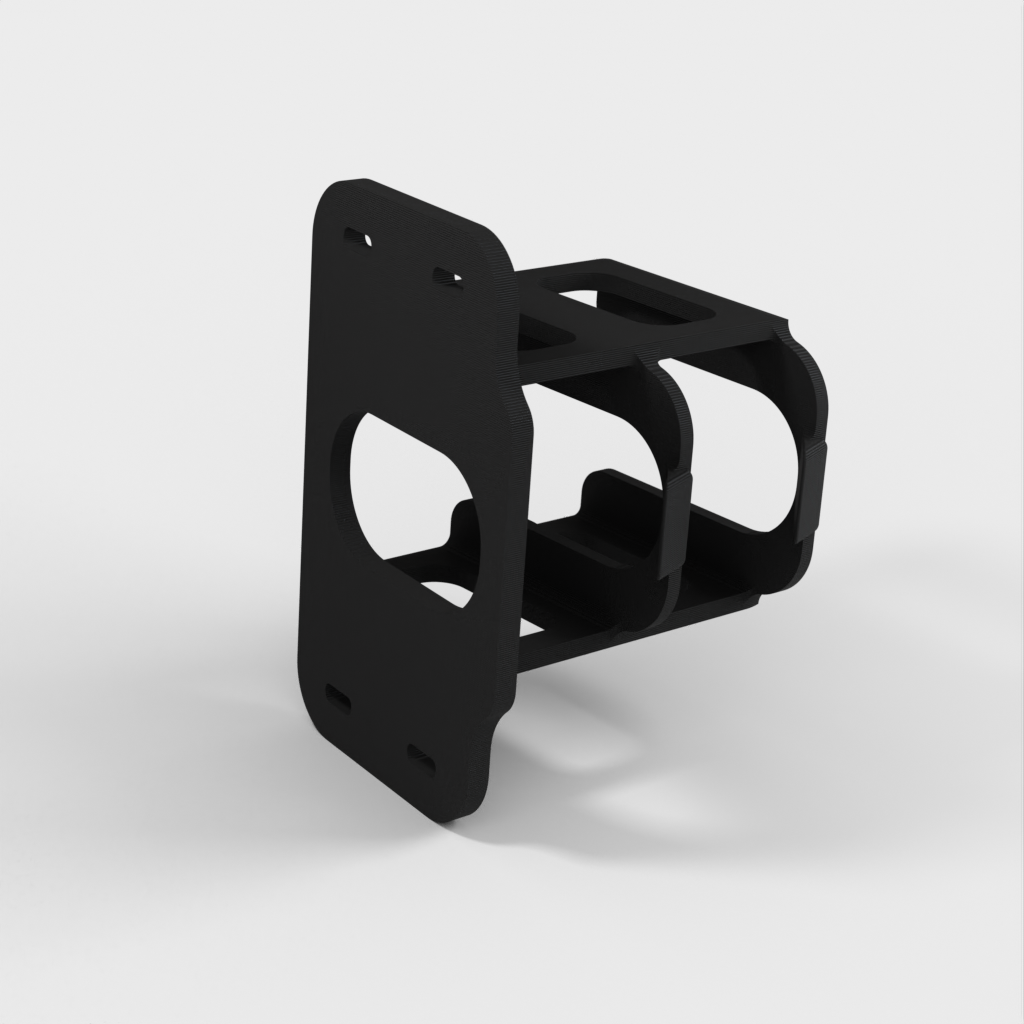DeWalt 20v Max VR card hangs for storage between shelves