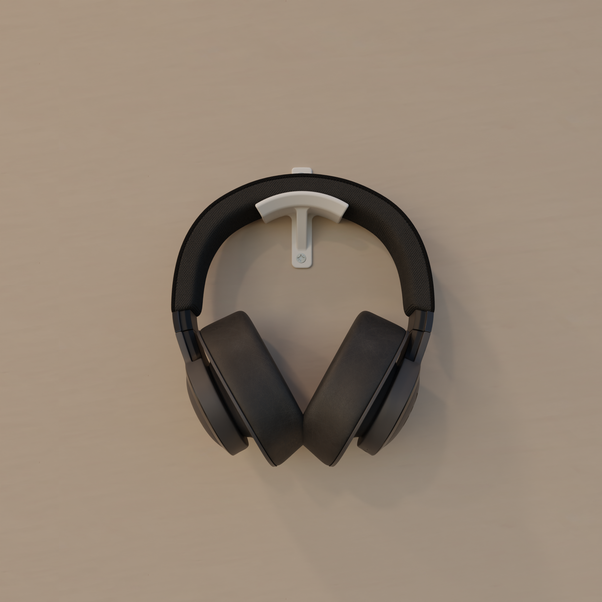 Headset holder for wall