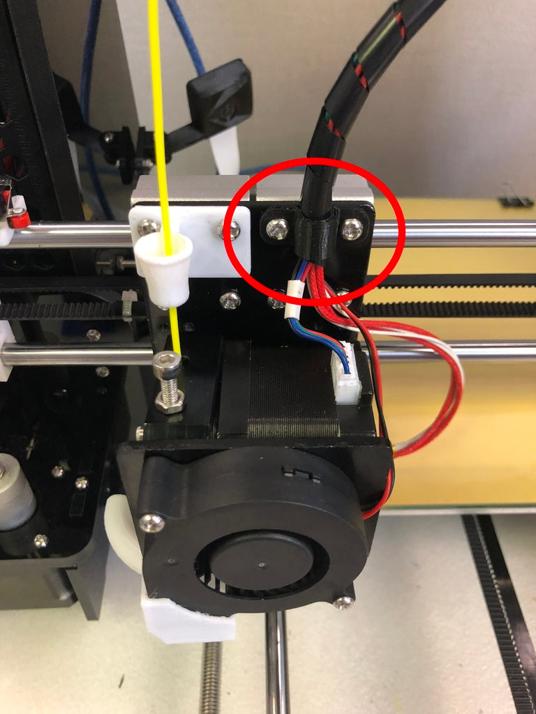 Anet A8 - Cable attachment for Hot End