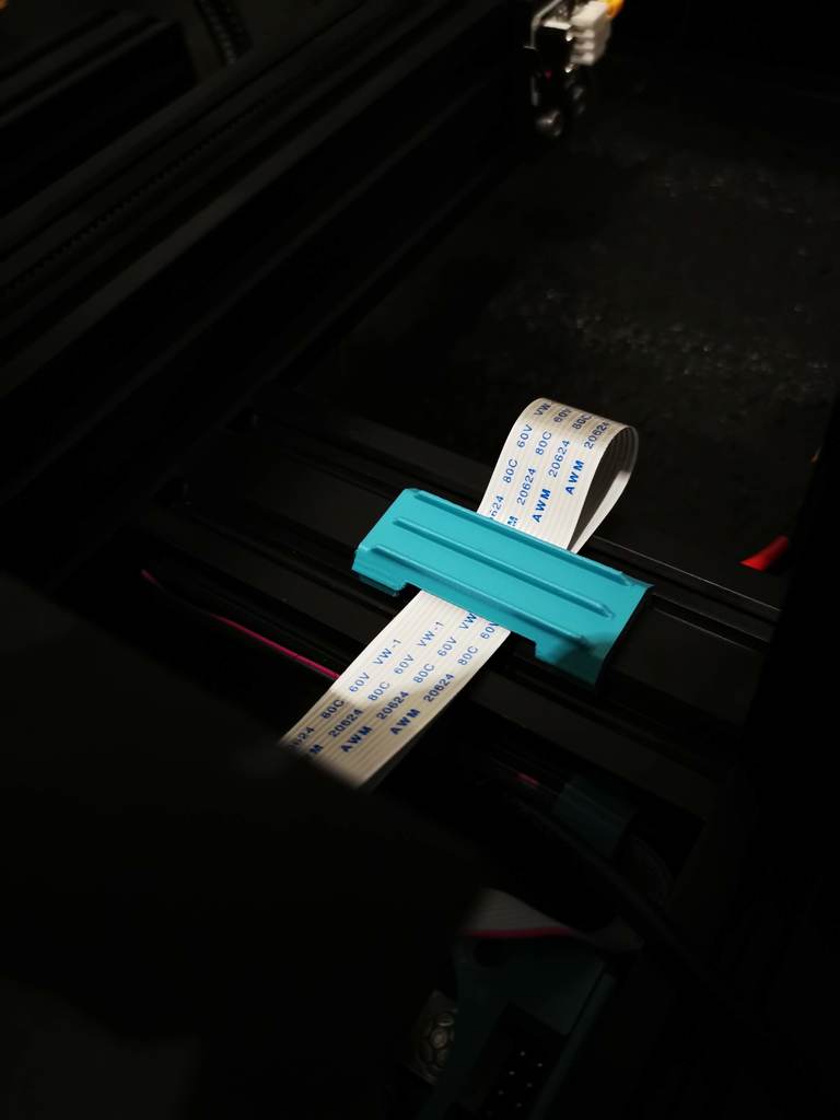 Ender 3 Cable Holder with Double Grip for 4040 Profile