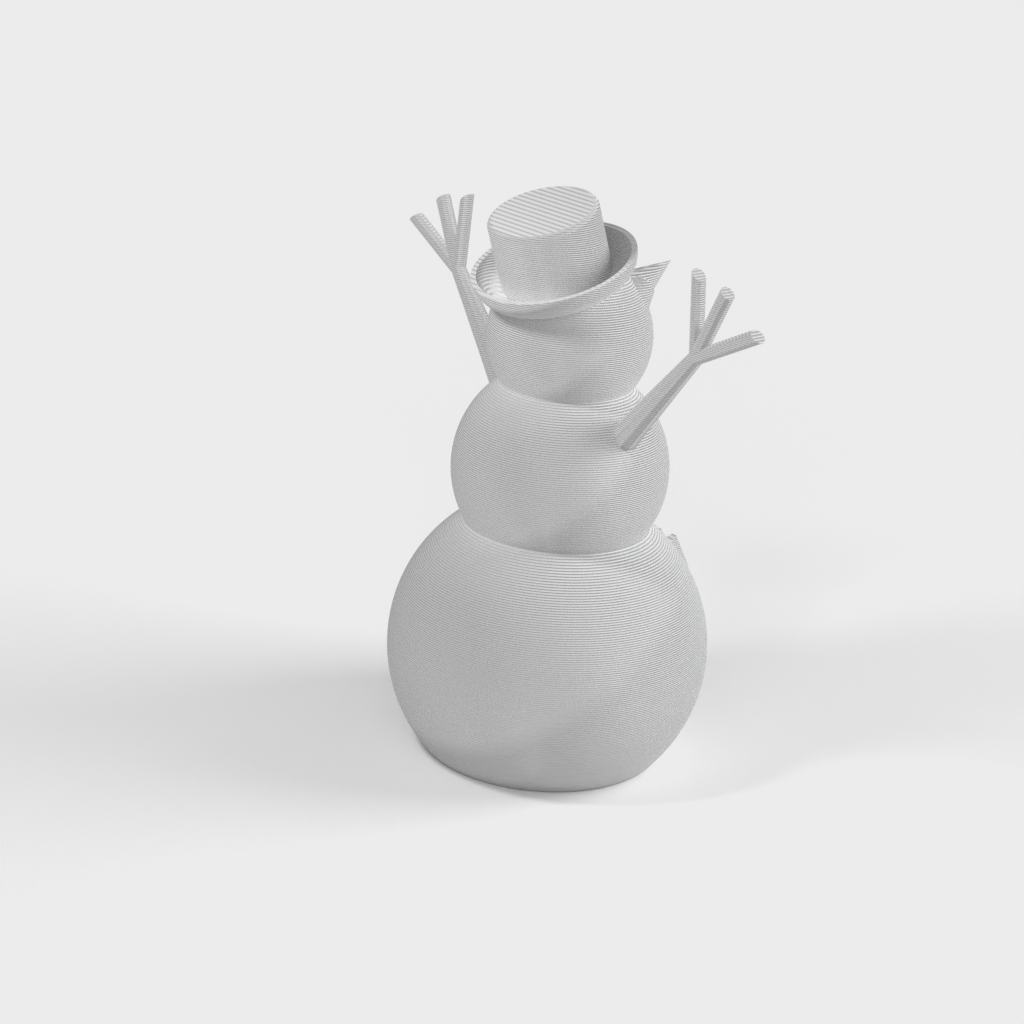 Snowman for printing without supports