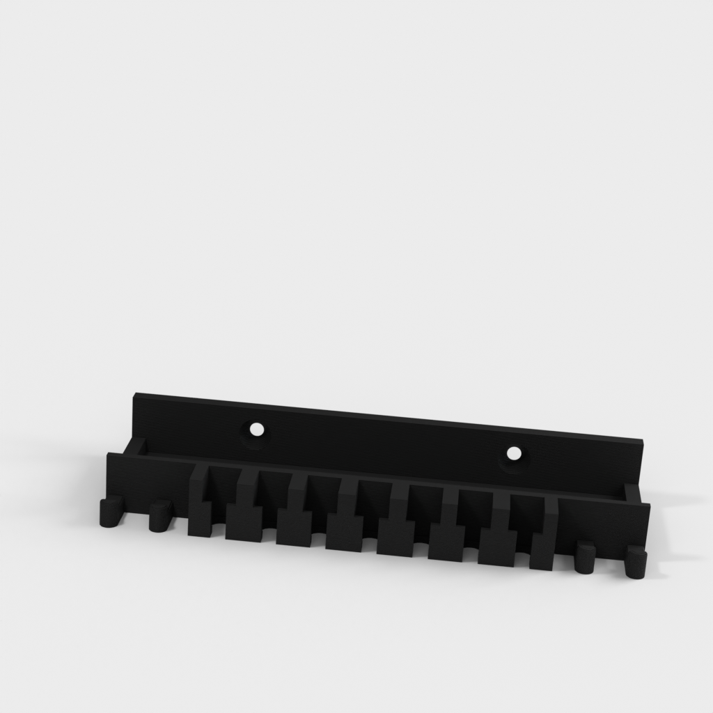 7-Port USB Hub Holder with Cable Management