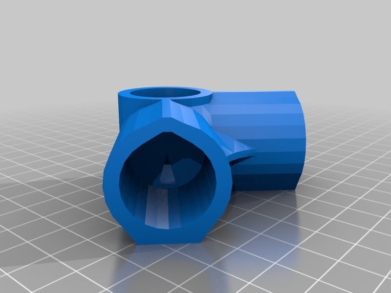 3-Way Elbow Fitting for 1/2 Inch PVC Pipe