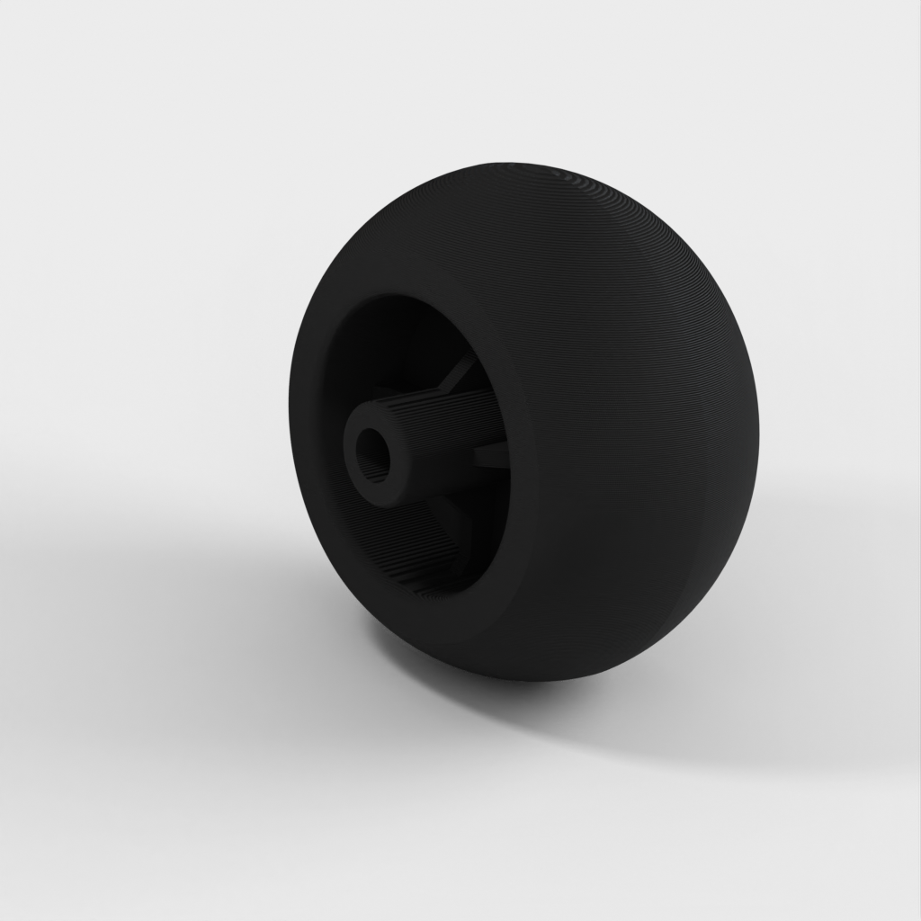 Anti-scarfing wheels for lawn mower tires