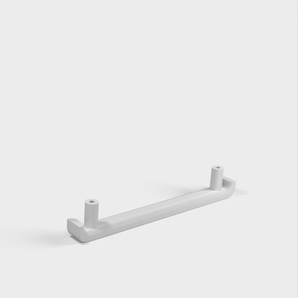 Kitchen/bedroom unit handle with optional backplate and knob