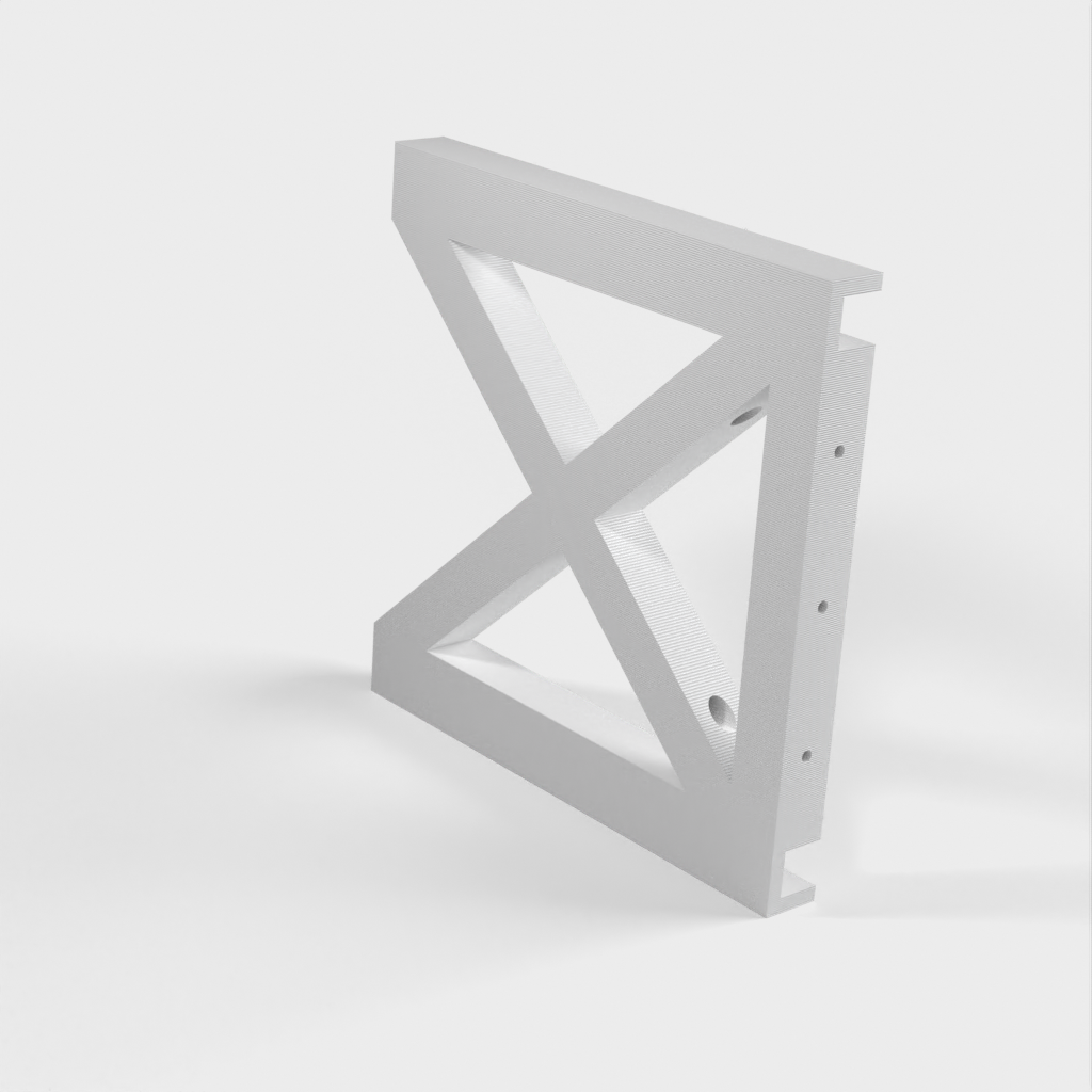 Wall-mounted shelf bracket for Ikea Burhult shelves