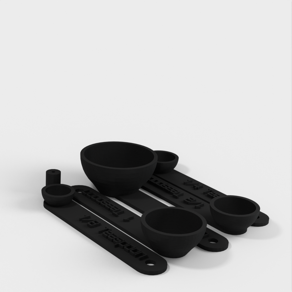 Customizable set of measuring spoons