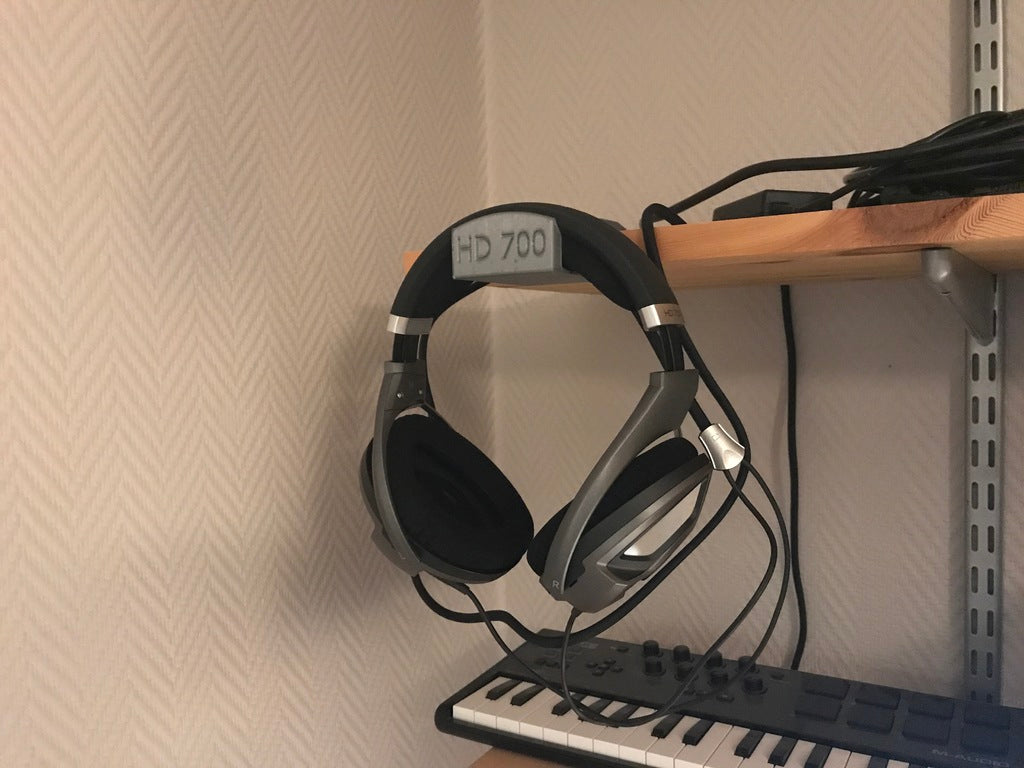 Sennheiser HD700 Headphone and Cable Holder for Shelf