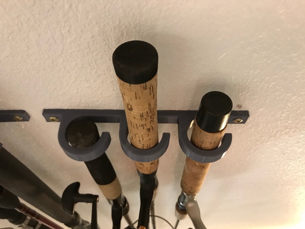 3 Fiskestang Vægbeslag