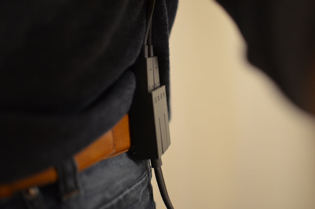Belt clip for Playstation VR cable