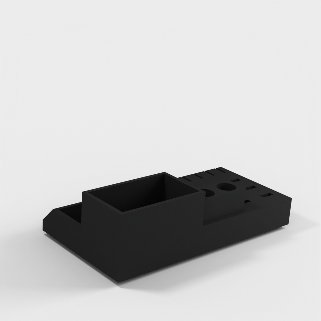 SD card and USB drive desktop organizer