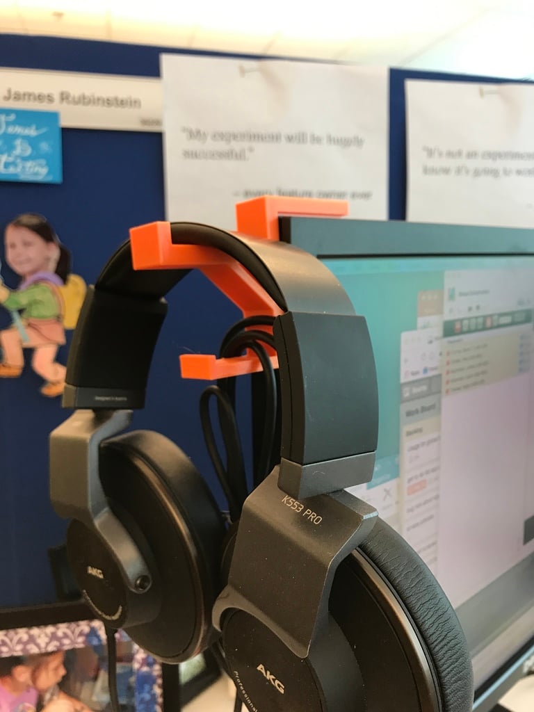 Headphone Hook with Cable Hook