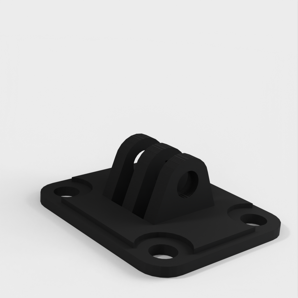 Low profile adjustable camera mount for ZMR 250 action camera