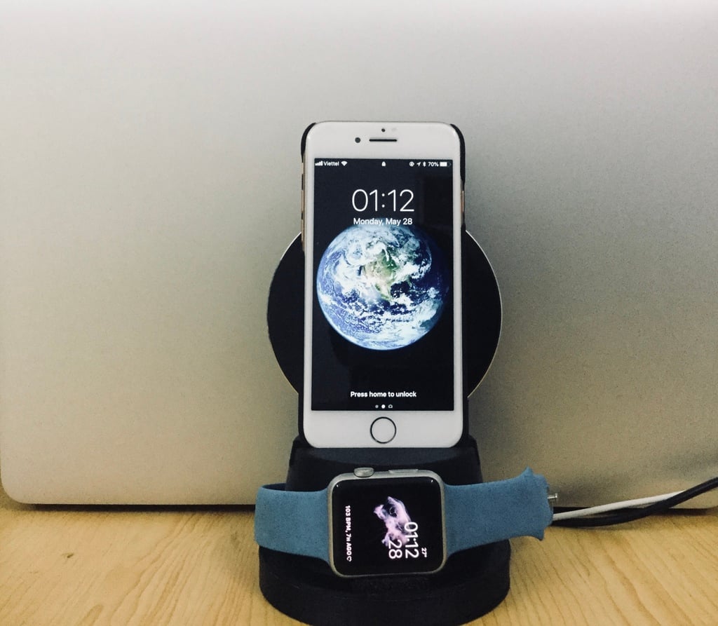 Wireless charging dock for iPhone and Apple Watch