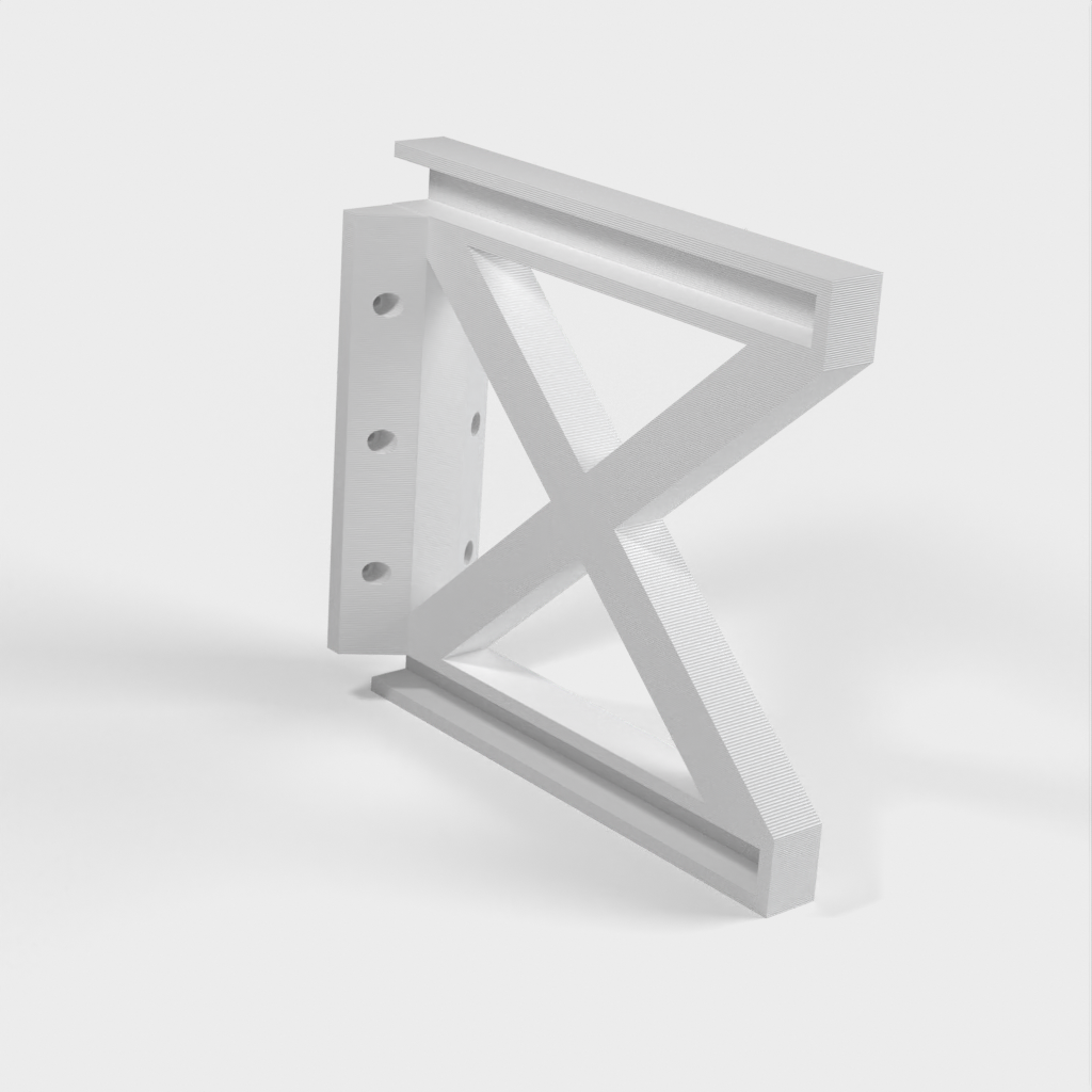 Wall-mounted shelf bracket for Ikea Burhult shelves