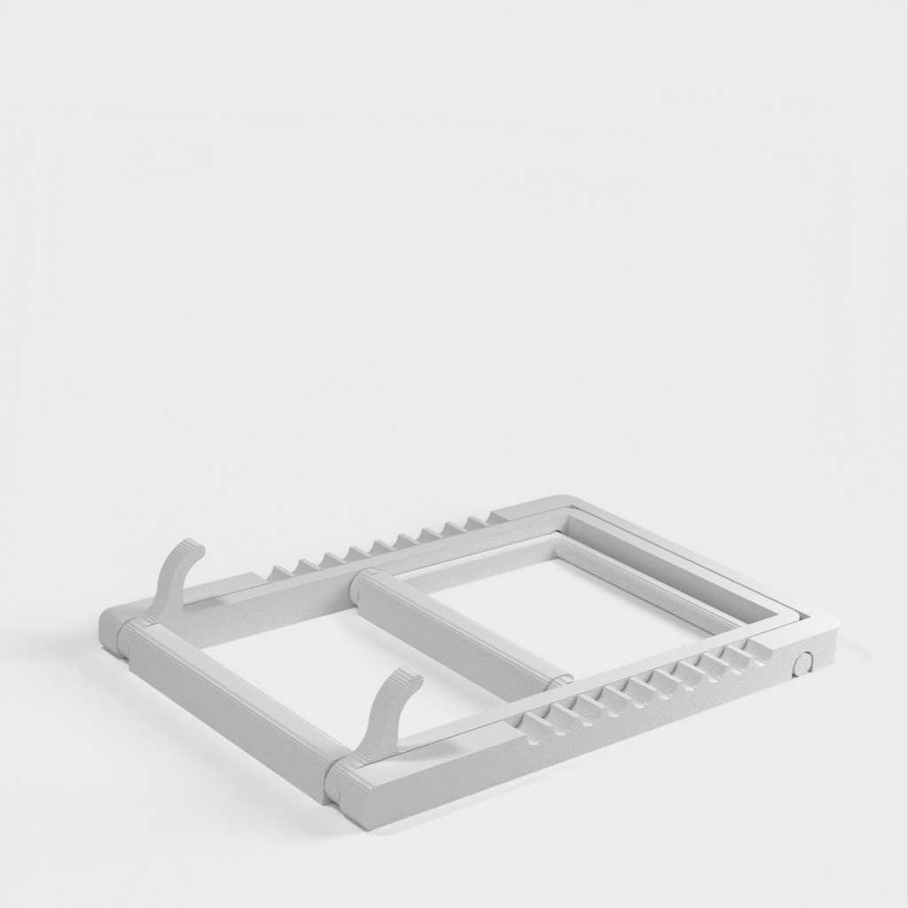 Adjustable Angle Tablet Stand with Print-in-Place Hinges