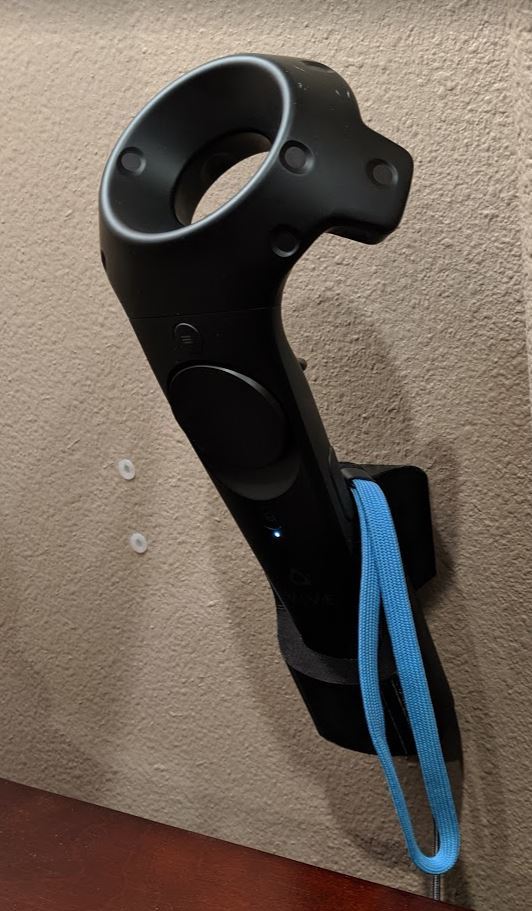 HTC Vive Wall Mounted Controller Holder with Charging Function