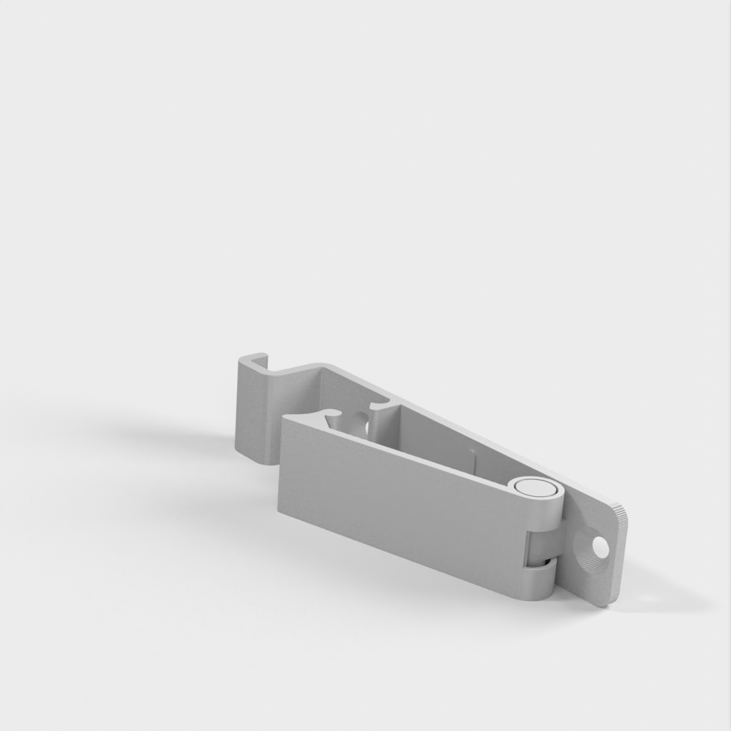Cable management clip with Hinge and Hook