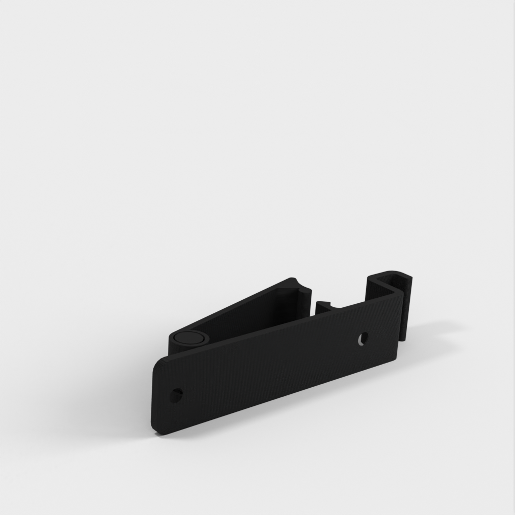 Cable management clip with Hinge and Hook